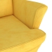 Sillón de terciopelo amarillo mostaza