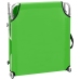 Tumbona plegable con toldo aluminio verde