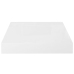 Estante flotante de pared 4 uds MDF blanco brillo 23x23,5x3,8cm