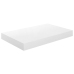 Estante flotante de pared blanco brillante MDF 40x23x3,8 cm