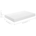 Estante flotante de pared blanco brillante MDF 40x23x3,8 cm