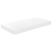 Estante flotante de pared blanco brillante MDF 50x23x3,8 cm