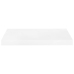 Estante flotante de pared blanco brillante MDF 50x23x3,8 cm