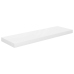 Estante flotante de pared blanco brillante MDF 80x23,5x3,8 cm