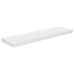 Estante flotante de pared blanco brillante MDF 90x23,5x3,8 cm