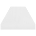 Estante flotante de pared blanco brillante MDF 90x23,5x3,8 cm