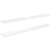 Estante flotante de pared 4 uds MDF blanco brillo 90x23,5x3,8cm