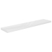 Estante flotante de pared blanco brillante MDF 120x23,5x3,8 cm