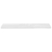 Estante flotante de pared blanco brillante MDF 120x23,5x3,8 cm