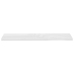 vidaXL Estante flotante pared 4 uds MDF blanco brillo 120x23,5x3,8 cm