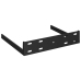 Estante flotante de pared negro brillante MDF 23x23,5x3,8 cm