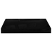 Estante flotante de pared negro brillante MDF 40x23x3,8 cm