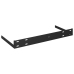 Estante flotante de pared 2 uds MDF negro brillo 40x23x3,8 cm