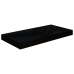 vidaXL Estante flotante de pared 2 uds MDF negro brillo 50x23x3,8 cm