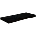 Estante flotante de pared MDF negro brillante 60x23,5x3,8 cm