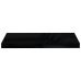 Estante flotante de pared MDF negro brillante 60x23,5x3,8 cm