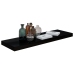 vidaXL Estante flotante de pared MDF negro brillante 80x23,5x3,8 cm