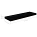 vidaXL Estante flotante de pared MDF negro brillante 80x23,5x3,8 cm