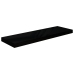 Estantes flotantes pared 4 uds negro brillo MDF 80x23,5x3,8 cm