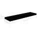 Estante flotante de pared MDF gris brillo 90x23,5x3,8 cm