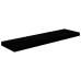 Estantes flotantes pared 2 uds MDF negro brillo 90x23,5x3,8 cm