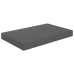 vidaXL Estantes flotantes de pared 2 uds MDF gris brillo 40x23x3,8 cm