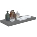 vidaXL Estante flotante de pared MDF gris brillo 60x23,5x3,8 cm