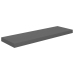 Estante flotante de pared MDF gris brillo 80x23,5x3,8 cm