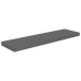 Estantes flotantes pared 2 uds MDF gris brillo 90x23,5x3,8 cm