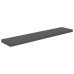 vidaXL Estante flotante de pared MDF gris brillo 120x23,5x3,8 cm