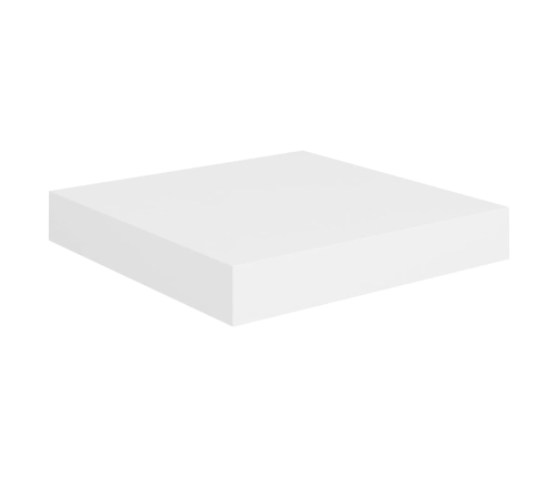 vidaXL Estante flotante de pared MDF blanco 23x23,5x3,8 cm