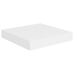 Estante flotante de pared MDF blanco 23x23,5x3,8 cm