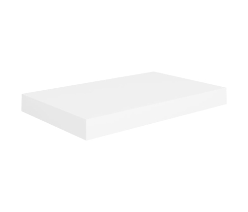 Estante flotante de pared MDF blanco 40x23x3,8 cm