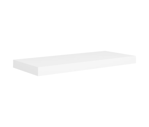 Estante flotante de pared MDF blanco 60x23,5x3,8 cm