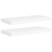 Estantes flotantes de pared 2 uds MDF blanco 60x23,5x3,8 cm