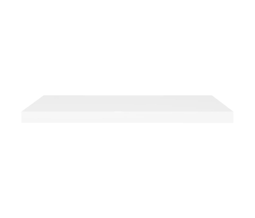 Estante flotante de pared MDF blanco 80x23,5x3,8 cm