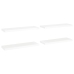 Estantes flotantes de pared 4 uds MDF blanco 80x23,5x3,8 cm