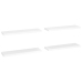 Estantes flotantes de pared 4 uds MDF blanco 90x23,5x3,8 cm