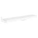 Estante flotante de pared MDF blanco 120x23,5x3,8 cm