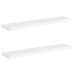 Estantes flotantes de pared 2 uds MDF blanco 120x23,5x3,8 cm