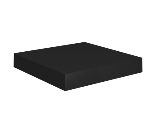 vidaXL Estante flotante de pared MDF negro 23x23,5x3,8 cm