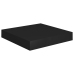 vidaXL Estante flotante de pared MDF negro 23x23,5x3,8 cm