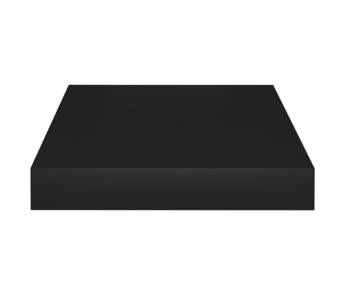 vidaXL Estante flotante de pared MDF negro 23x23,5x3,8 cm