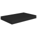 Estante flotante de pared MDF negro 40x23x3,8 cm