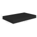 Estante flotante de pared MDF negro 40x23x3,8 cm