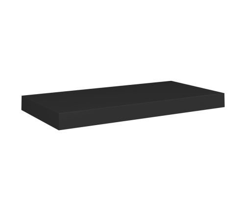 vidaXL Estante flotante de pared MDF negro 50x23x3,8 cm