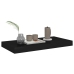 vidaXL Estante flotante de pared MDF negro 50x23x3,8 cm