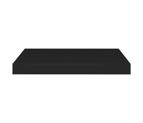 vidaXL Estante flotante de pared MDF negro 50x23x3,8 cm