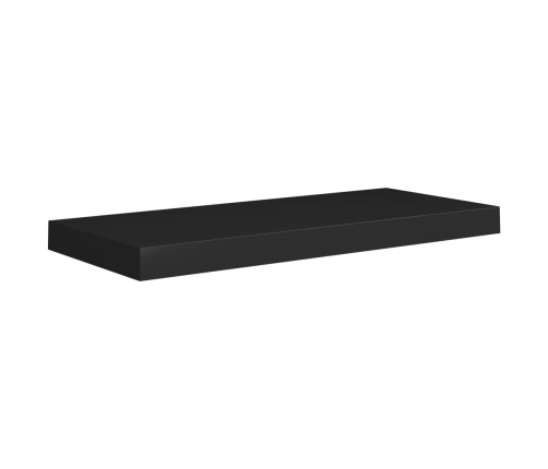 Estante flotante de pared negro MDF 60x23,5x3,8 cm