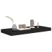 Estante flotante de pared negro MDF 60x23,5x3,8 cm